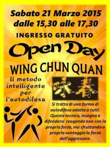 Locandina evento Wing Chun Quan 